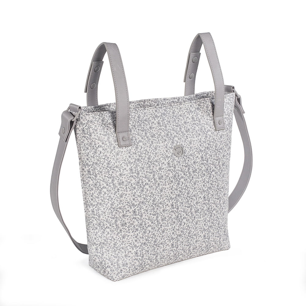 BOLSA COCHECITO FLOWER MELLOW GRIS